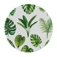 thumbnail image 4 of JRXY Palm Leaves with Lush Branches and Leaves, Tropical Jungle Palm Leaves with Charming Colors Round Tablecloth White, 4 of 8