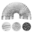 thumbnail image 1 of KALLORY Dust Collector Hose Dryer Vent Hose Silver Flexible for Kitchen Use 1Pack, 1 of 6