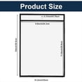 thumbnail image 4 of Paquete de 10 Fundas de Plástico PVC para Órdenes de Trabajo y Tickets de Taller, Negras y Transparentes, Impermeables y Reutilizables., 4 of 5