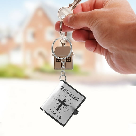 Masteelf 12 Pcs Tiny Bible Pray Through It Keychain