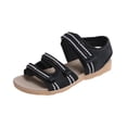 thumbnail image 6 of Xucatan Women's Sporty Adjustable Strap Sandals, Breathable Open Toe Flat Slides with Hook and Loop Closure, Three Strap Casual Beach Shoes, Versatile Summer Outdoor Footwear Gift, 6 of 9