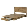 thumbnail image 2 of South Shore Cavalleri Full/Queen Platform Bed and Headboard Set, in Nordik Oak, 2 of 13