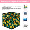 thumbnail image 3 of RATGDN Collapsible Fabric Cube Storage Bin with Double Handles for Living Room Bedroom Office Black - Orange Juice Fruit, 3 of 7