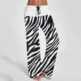 thumbnail image 1 of MKLEKYY Leggings para mujer, cintura alta, bolsillos, cintura elástica, estampados, pantalones de yoga sueltos, pantalones largos casuales 4768, 1 of 4