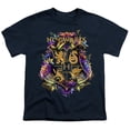 thumbnail image 2 of Harry Potter Hogwarts Multi-Colored Floral Crest Kids T Shirt (X-Large) for Youth Toddler Boys and Girls, Navy, 2 of 5