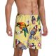 thumbnail image 2 of Balery Beautiful Bright Birds And Flowers Pantalones cortos de pijama de punto de algodón para hombre con cinturilla y bolsillos-3X-Large, 2 of 6