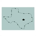 thumbnail image 2 of Texas Star Cutting Board, USA State Map with Barbed Wire Pattern Monochrome Border Control Image, Decorative Tempered Glass Cutting and Serving Board, Large Size, Black and White, by Ambesonne, 2 of 5