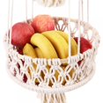 thumbnail image 4 of Clearance Sale!Hanging Fruit Storage Basket-Boho 1/2/ 3-Tier Hanger Basket. Handmade Kitchen Storage Baskets for Wall Hanging Planter Fruit Basket Organizer Decorative, 4 of 6