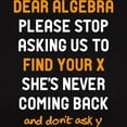 thumbnail image 3 of CafePress - Dear Algebra T Shirt - Women's Traditional Fit Dark T-Shirt, 3 of 4