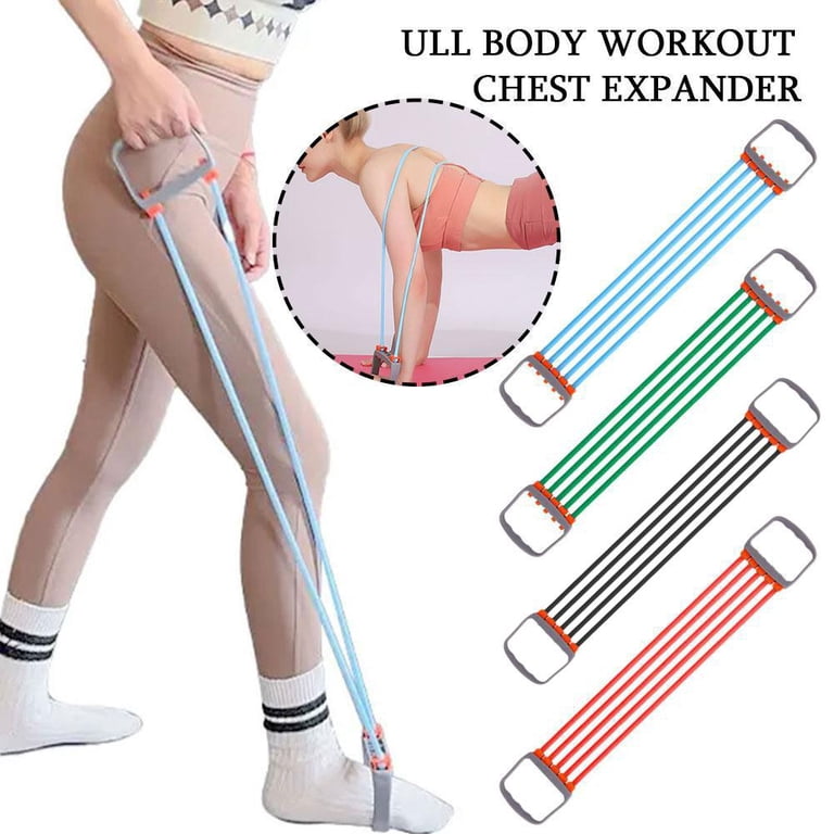 Chest Resistance Bands 7-Spring Chest Expander Set – Home Gym Puller ...