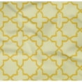 thumbnail image 4 of oneOone Organic Cotton Poplin Twill Fabric Quatrefoil Block Print Fabric By Yard 42 Inch Wide, 4 of 4