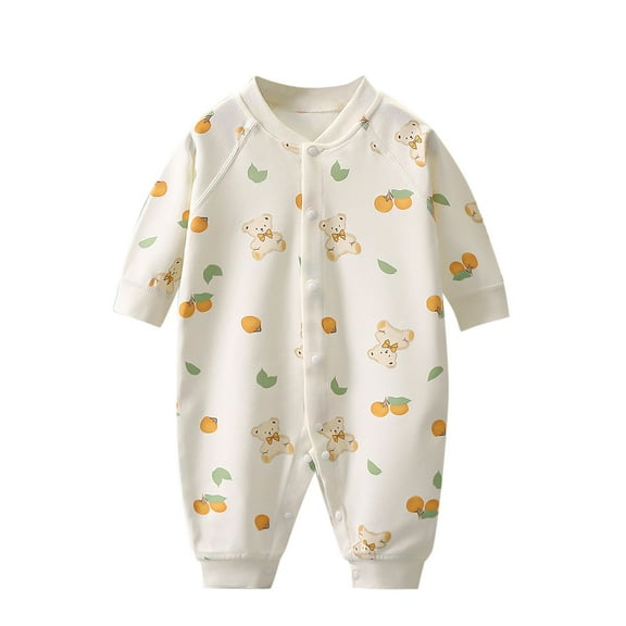 WRKEKC Baby Girl Romper, Toddler Girls Jumpsuit, Baby Long Sleeve Hoodie Newborn Sleepwear Crawling Clothes Baby Jumpsuit