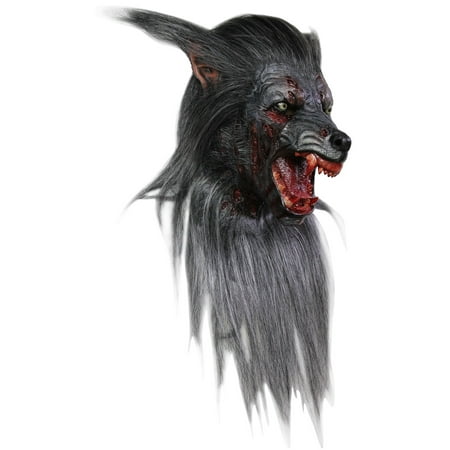 Black Wolf Adult Mask Halloween Costume Accessory