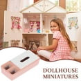 thumbnail image 4 of KAKOWELY Caja de pañuelos en miniatura, miniporta pañuelos, accesorio para baño y dormitorio de casa de muñecas, 4 of 5
