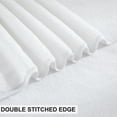 thumbnail image 4 of Kebury 18 Piece Family Bath Towels Set - 6 Bath Sheets, 6 Hand Towels & 6 Washcloths - Microfiber Shower Towels with Hanging Loop Absorbent Ultra Soft Towels for Bathroom Spa Gym- White, 4 of 7