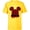 Yellow, variant on Disney Mickey Mouse MM28 Racing Checkered Flag Race Car Icon - Short Sleeve T-Shirt for Kids - Customized-White