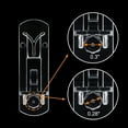 thumbnail image 3 of CUITING Clear Plastic Locking Shelf Support Pegs  Fits 5/16” Diameter Hole  5/8” Shelf  30 Pack, 3 of 6
