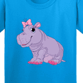 thumbnail image 4 of Inktastic Cute Purple Hippo Youth T-Shirt, 4 of 5