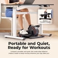 thumbnail image 5 of Sunny Health & Fitness Smart Under Desk Electric Motorized Elliptical Machine Rehibition Therapy Trainer SF-E3959SMARTG, 5 of 9