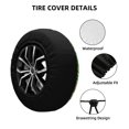 thumbnail image 2 of Wukai St Patrick's Day6 Print Spare Tire Cover for RV Trailer,Waterproof PVC Faux Leather Wheel Cover Fit for Truck,Trailer,RV,SUV,Camper and Most Vehicle-14 inch, 2 of 6