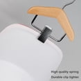 thumbnail image 2 of Shoreew Mini Clothes Hanger Premium Wood Baby Clothes Hanger with Non-Slip Clips Practical Pet Clothes Hook for Home, 2 of 6