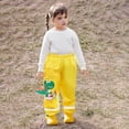 thumbnail image 2 of EnJoCho Kids Rain Pants Boys Girls 𝖶aterproof Trousers Toddlers Mud Dirty Proof Stirrups Reflective Mud Pants 1-8 Years Outdoor Adventure Playwear Bottoms, 2 of 4