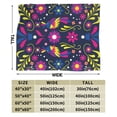 thumbnail image 3 of Kll Fleece Blanket Plush Throw Blanket Colorful Mexican,Soft Fuzzy Cozy Flannel Blanket For Couch Sofa Bed.(50"X40"), 3 of 9