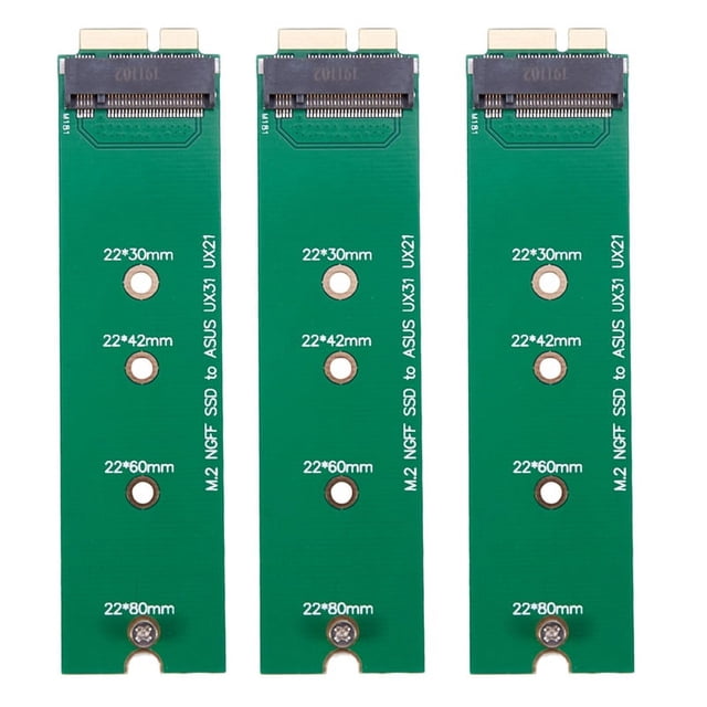 3X M.2 Ngff Ssd A 18 Pin Tarjeta de Adaptadora para Ux31 Ux21 Zenbook 128G 256G Ssd