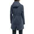 33,000ft Women's Softshell Long Jacket with Hood Fleece Lined Windproof