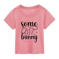 thumbnail image 2 of MIASHUI T-Shirts Graphiques Amusants à Manches Courtes pour Garçons, Rose, 4-5 Ans, 2 of 3