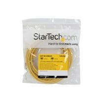 StarTech.com 15 ft Cat5e Patch Cable with Molded RJ45 Connectors - Yellow - Cat5e Ethernet Patch Cable - 15ft UTP Cat 5e Patch Cord (M45PATCH15YL) - Patch cable - RJ-45 (M) to RJ-45 (M) - 15 ft - UTP - CAT 5e - molded - yellow - for P/N: ST2000SPEXI, USB31000SPTB, USB31000SPTW, USB32000SPT
