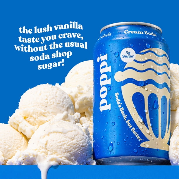 Poppi Cream Soda 12oz | Drink stock for facility management