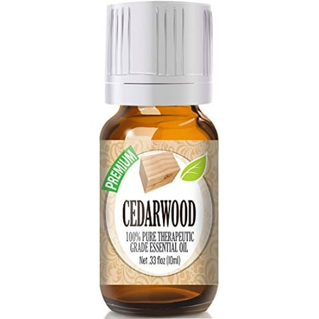 Healing Solutions - Cedarwood Oil (10ml) 100% Pure, Best Therapeutic Grade Essential Oil - (Best Oil For Cedar Deck)