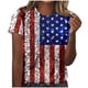 thumbnail image 1 of Camisas de Mujer Casual Impreso Cuello Redondo Manga Corta, Camisa Casual para Uso Diario Y de Fiesta, 1 of 4