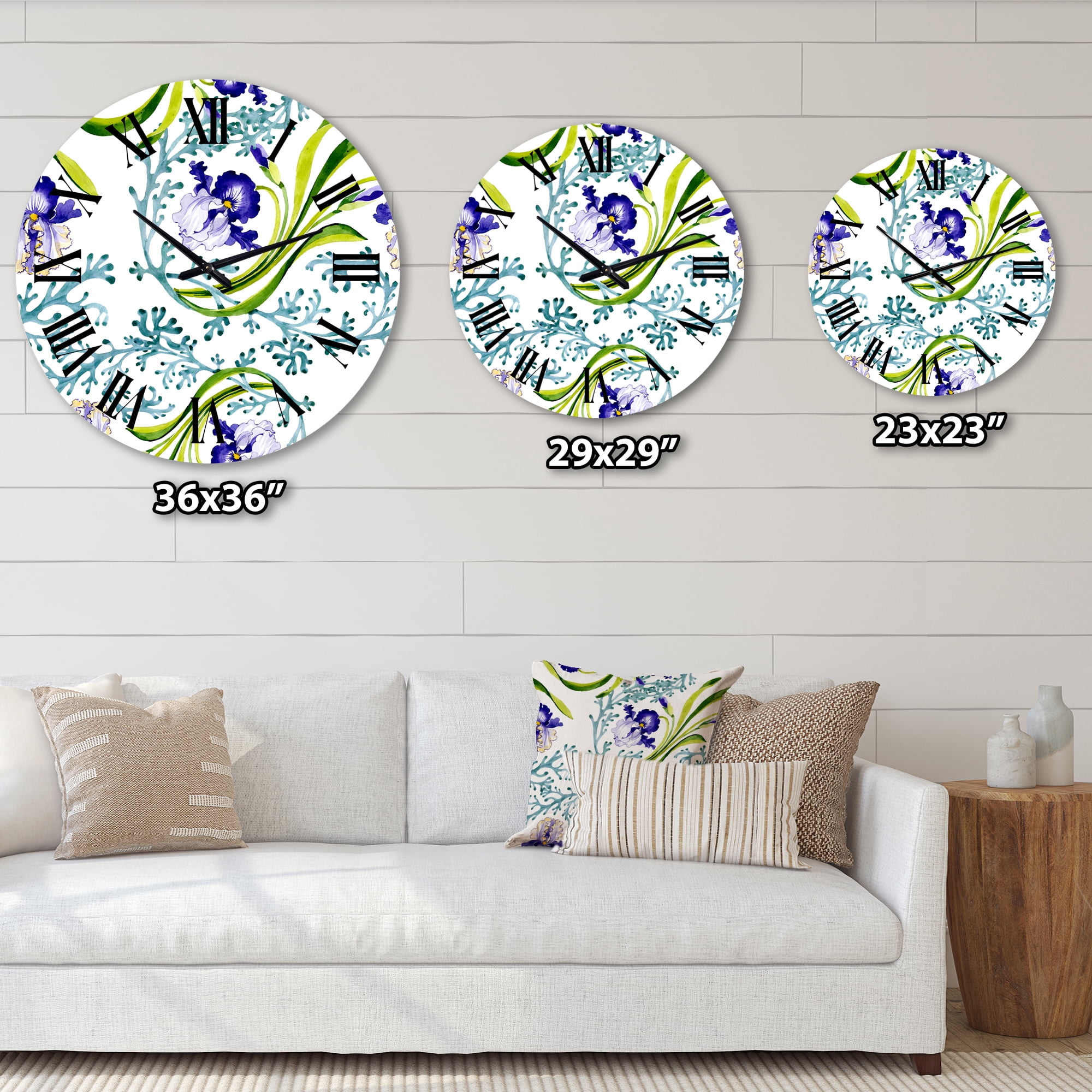 Designart 1 in Quartz Traditional Wall Clock