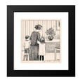 thumbnail image 2 of D. Viel 15x16 Black Modern Framed Museum Art Print Titled - Huib, Sister and Moes Watch a Bouquet with Hulst (1924), 2 of 5