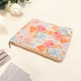 thumbnail image 3 of Unique Bargains 1 Pc Portable Ditsy Floral Makeup Bag Polyester Cotton Multicolored Large, 3 of 5