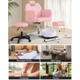 thumbnail image 7 of KIGOTY Pedicure Chair with Stool Massage Foot Bath, 360 Degree Swivel Foot Spa Chair, Hydraulic Pedicure Chair for Massage Shop, Pedicure Shop, Beauty Salons, Spa, Pink, 7 of 7