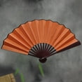 thumbnail image 5 of Clacking Fans For Line Dancing，Boots On The Ground Hand Fan，Folding Handheld Hand Fan Hand-Crafted，Foldable Chinese Tai Chi Kung Fu Fan - For Music Festival, Hot Flashes, Event, Party, Dance (Orange), 5 of 5