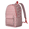 thumbnail image 3 of Ethnic Floral Pattern School Backpack – Retro Boho Canvas Bookbag with Comfortable Carrying, Anti-theft Multifunctional Design, Perfect for Daily Commuting and Short Trips, 3 of 5