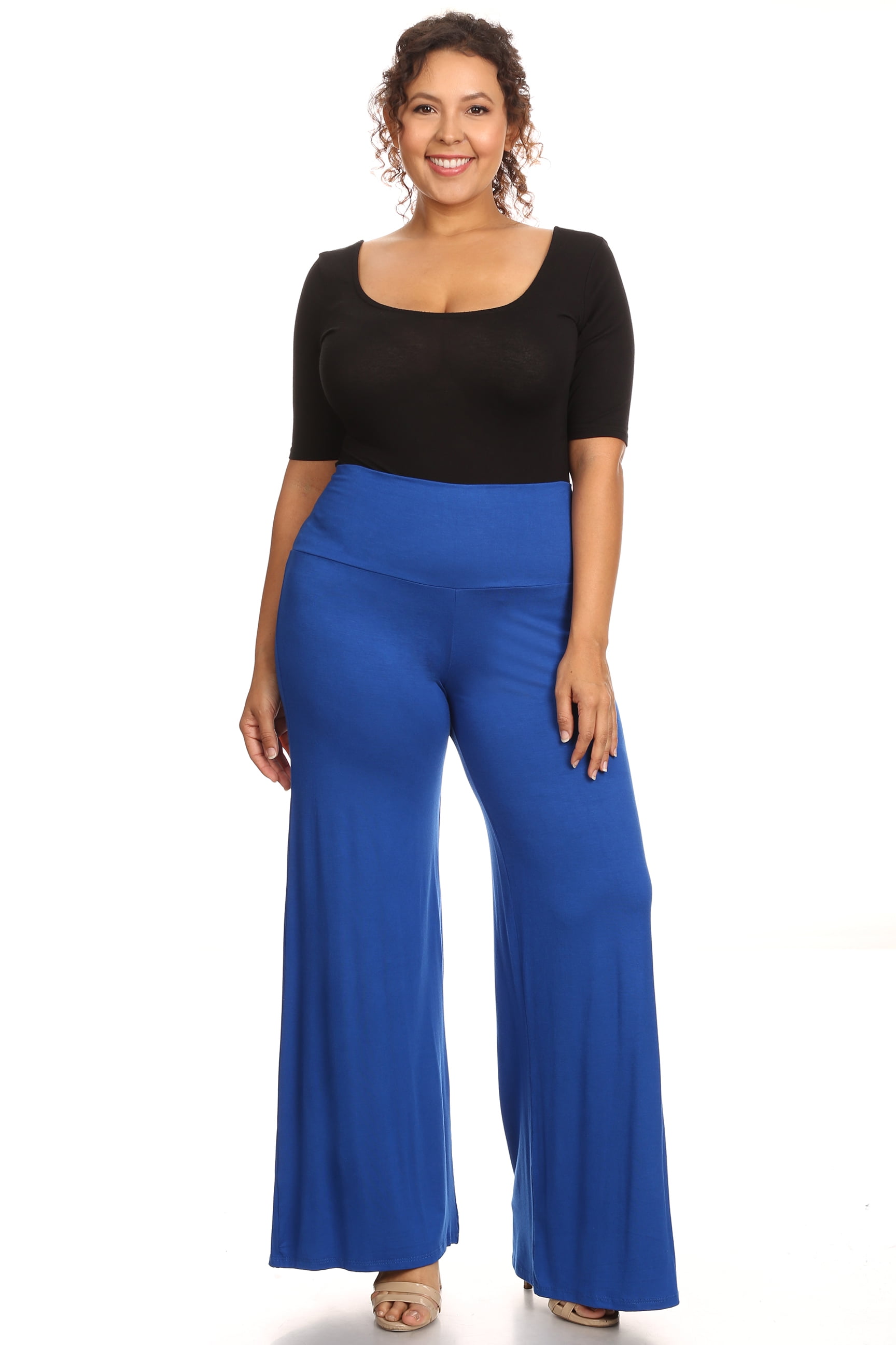 Shore Trendz - Plus Size Women's Palazzo Pants Hight Waisted Made in ...