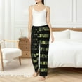 thumbnail image 4 of Balery American Flag Camo Pantalones de pijama para mujer, pijamas ultraligeros, pantalones de estar por casa-Small, 4 of 6