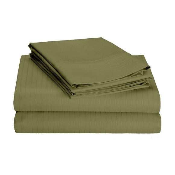 Johnson Home 600 Thread Count Cotton Tuxedo Sheet Sets