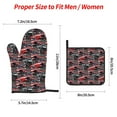 thumbnail image 2 of Fotbe Red And Blue Cars for 4Pcs Oven Mitts and Pot Holders, 500℉ Heat Resistant Oven Mitts , Non-Slip Silicone Surface Safe for Baking, Cooking, BBQ, 2 of 6