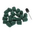 thumbnail image 3 of 20 piezas de cinturones s Tapas abrasivas Brocas para uñas con 1 pieza de taladro de mandril de herramientas de manicura y pedicura Verde Yinane Brocas de mandril para arte de uñas, 3 of 8