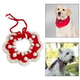 thumbnail image 6 of oshhnii Adjustable Pet Collars, Crochet Bib, Christmas Cat Bandana Collars, Knitting B, 6 of 9