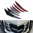thumbnail image 1 of 6pcs Universal Gloss Black Car/Auto Front Bumper Fins Spoiler Canards Refit, 1 of 10