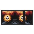 thumbnail image 4 of CHAQLIN Trifold Card Wallet with Flaming Soccer Print, Elastic Polyester Lightweight Foldable Wallet for Kids Toddler Boys Sports and Holiday, 4 of 7