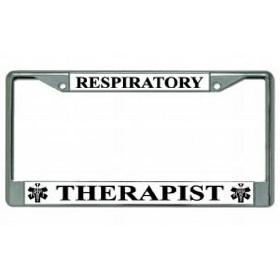 Respiratory Therapist Photo License Plate Frame  Free Screw Caps with this Frame