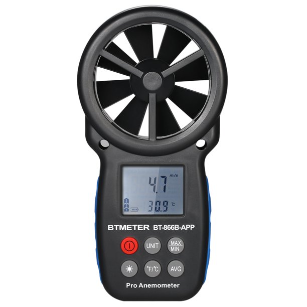 BTMETER Digital Anemometer Handheld Wind Speed Meter Weather Meter Wind